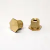 CNC lathe machining brass nut snowboard insert rivet threaded inserts