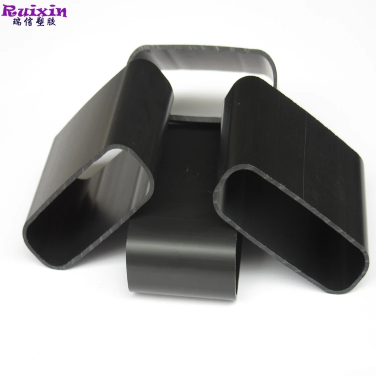 Top Quality Black Pvc Rectangle Pipe Outer 70.3mm Inside 25.3mm Wall