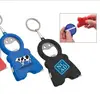 aluminum alloy keychain 3in1 multi function tape measure with bottle opener keychain