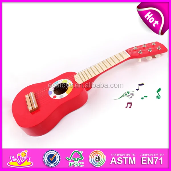Colorful musical instrument wooden guitar for sale,wooden toy guitar