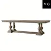 Oak wood dining table designs wood rustic dining table solid wood light color dining table