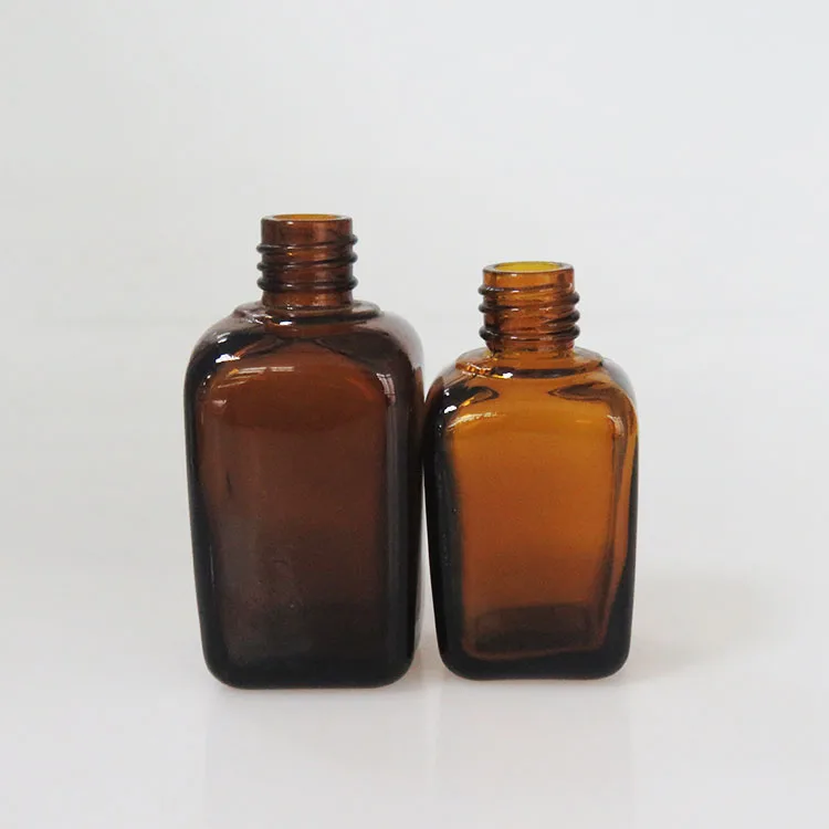 50ml square glass bottles