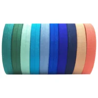 

High quality Custom Jacquard Ribbon wrist band colorful satin ribbon hair elastic band fold elastic band for clothing