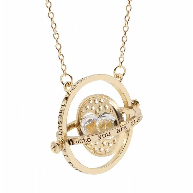 

Rotatable Movies Harry Hermione's Time Turner Pendant Necklace