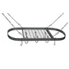 Promotional custom pan storage organizer kitchen pan rack oval pan pot rack