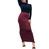 Fashion Women's Pencil Skirt Knitting Cotton Long Skirt Elegant Modest Muslim Bottoms Ankle-Length Party Islamic Clothing Winter
