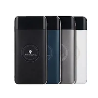 

2019 new qi wireless charger power bank 10000mah Portable power banks dual USB fast charge with Type-c input External Battery