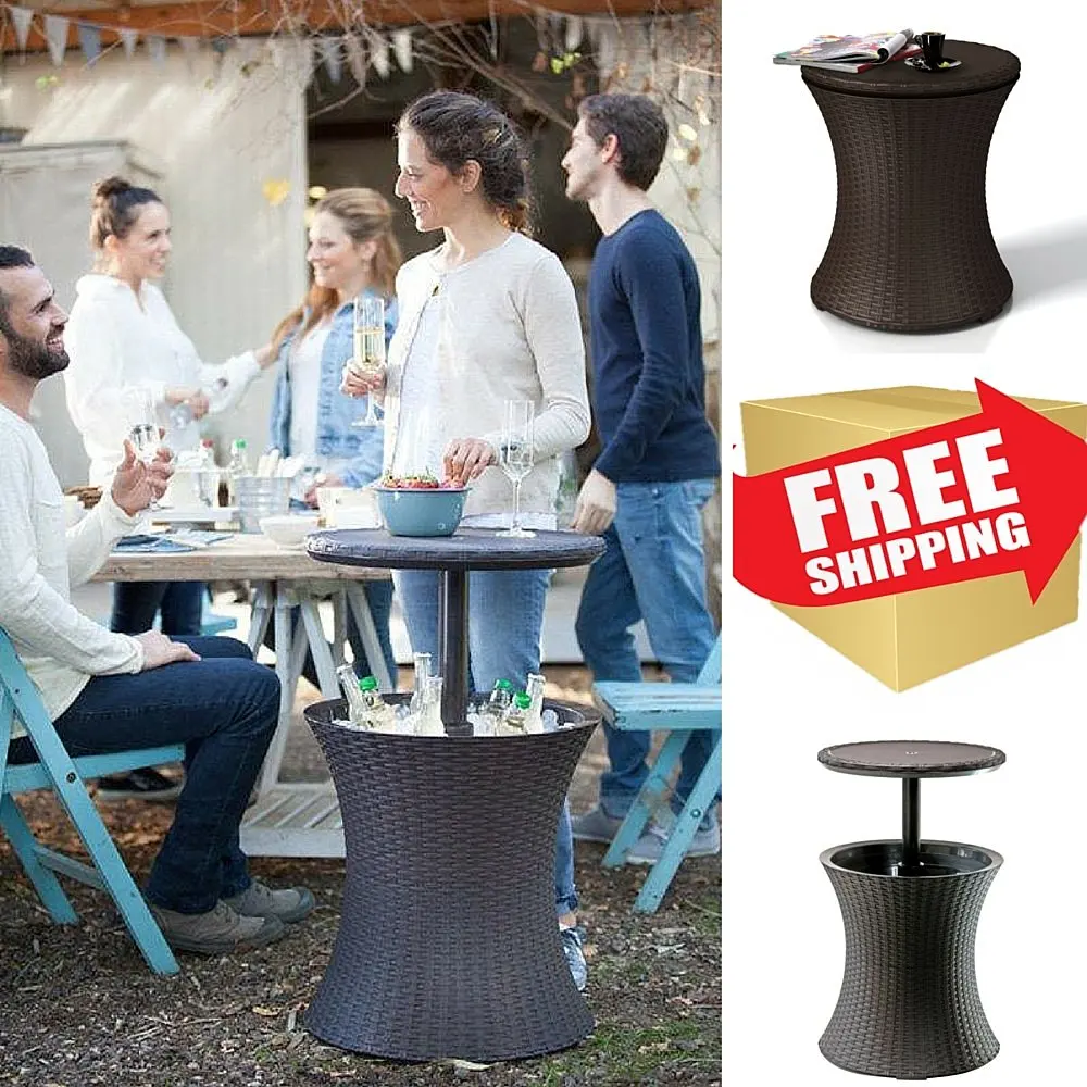 Buy Patio Table With Cooler Drinks Cooler Table Outdoor Cooler