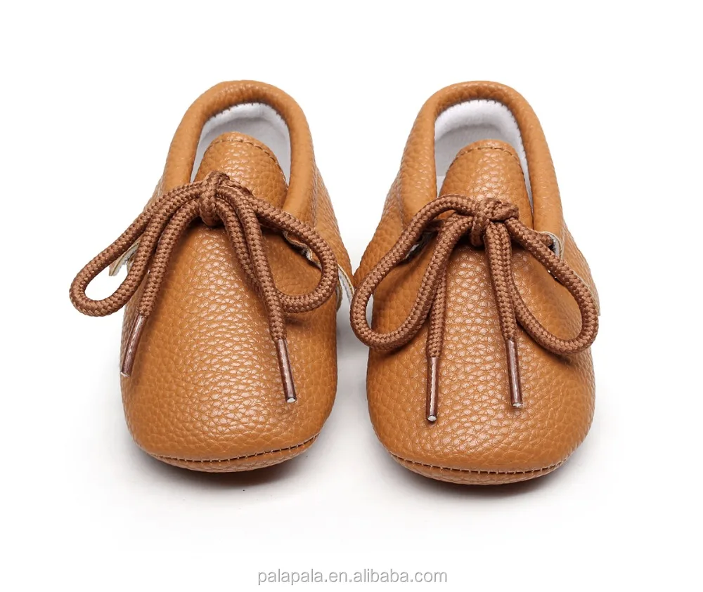 
brown boots shoes cheap soft baby shoes pu leather lace up kids boots 