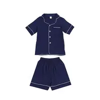 

Wholesale OEM summer wear homewear kids pajamas rayon viscose two-pieces long sleeve children cotton pajama clothes lounge wear