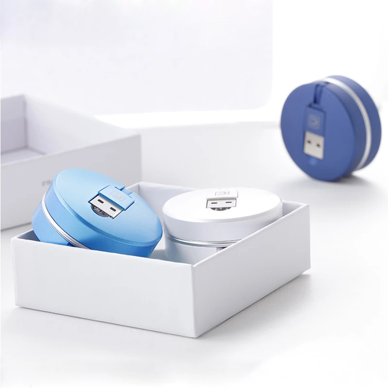 

cafele 2 in 1 retractable cable original cute lovely phone cable charger, Black;red;blue;rose gold;gold;white