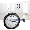 Built in Battery Power 1 Year Wireless WiFi P2P wall clock cctv Security camera IP clock camera with PIR Trigger motion sensor