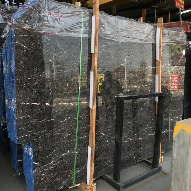 chinese cheap high polished grey mable with veins hang grey