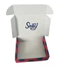 Custom Foldable Cardboard Corrugated Mailer Box for Packaging Clothing Dress Handbag Bow Tie Collection Bag