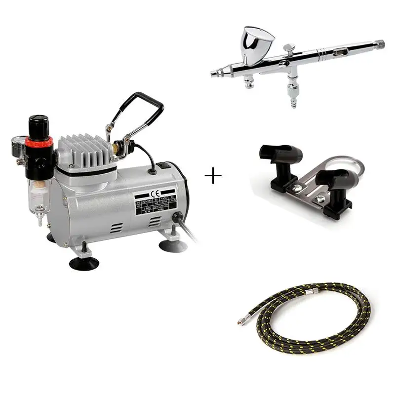 

AC-18B-SETG Reasonable design manufacturer direct sales mini air compressor airbrush kit