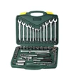 CRV Steel high quality spanner socket set tool box