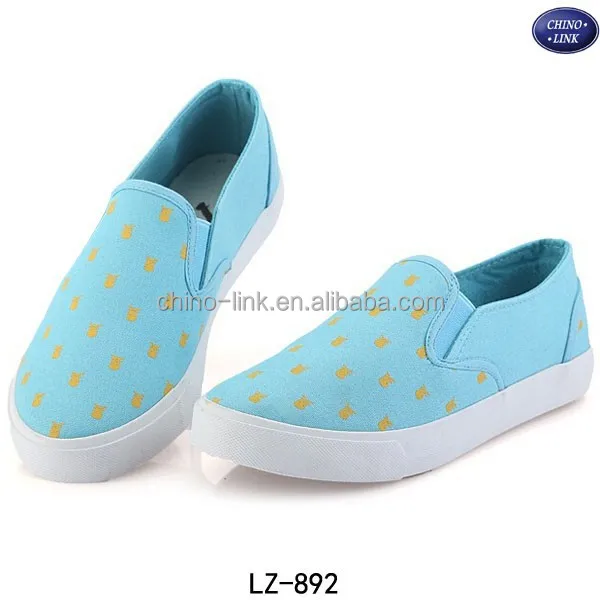 ladies canvas slip on shoes