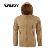 

ESDY men's waterproof quick-drying thin Outdoor coat Military Softshell Tactical Jackets
