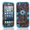 Hot Hard Case For Apple iPod Touch 5 Straw Grain Three in One Cover Case