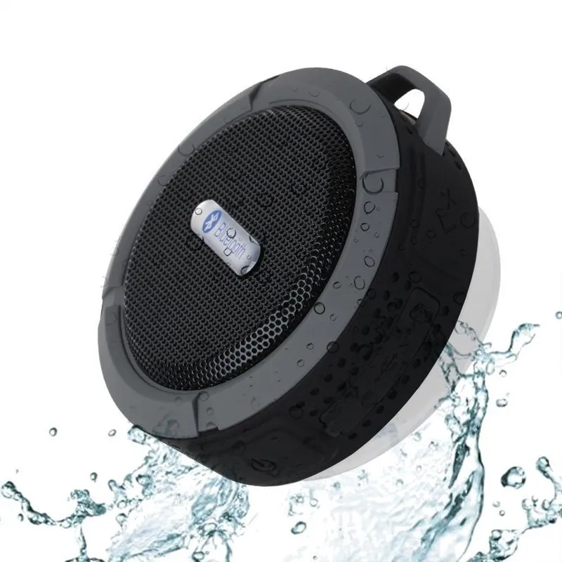 

C6 Waterproof Outdoor BT3.0 Speaker TF Wireless Music Loudspeaker Portable Speakers Shower Bicycle Speaker For Bike/Bathroom, Black, blue, green, orange, red