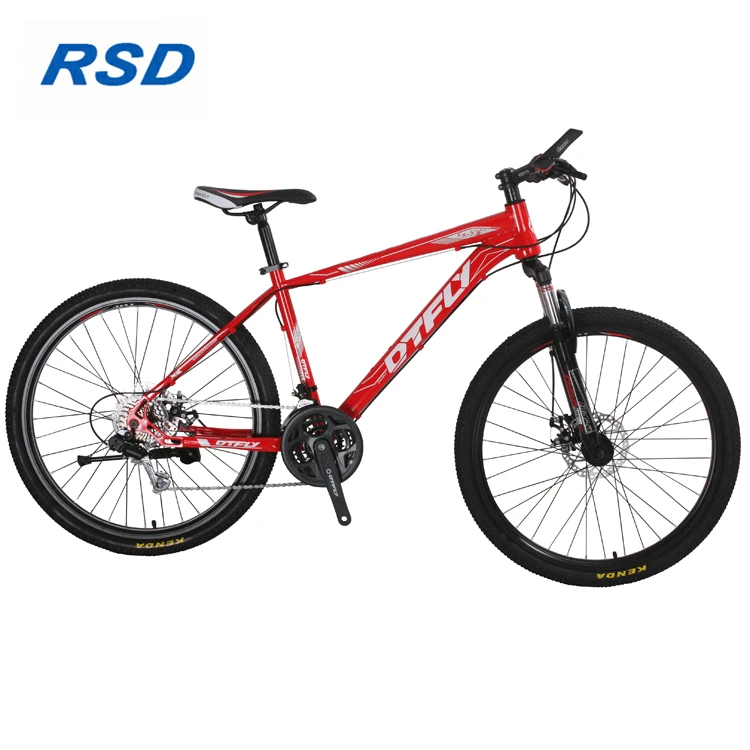 black and red mountain bike