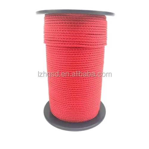 4mm 8-plait Red Braided Polypropylene (pp) Rope 200 Metre Reel - Buy 8 ...