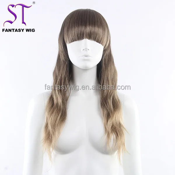 

Good Quality Long Ombre Yaki Flame Resistant Synthetic Showcase Display Wig For Female Mannequin With CE Certificated