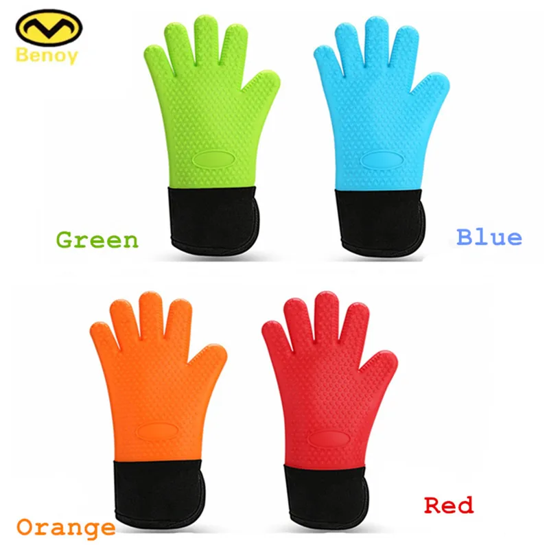 Hot Sale Microwave Heat Resistant Baking Food Grade Silicone Oven Gloves