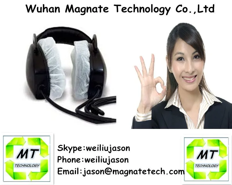 Airlines Disposable Non Woven Headset Earpad Cover supplier