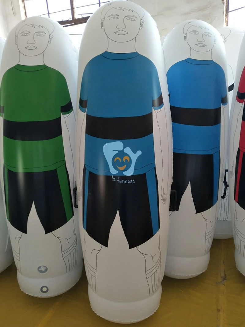 2m Red Green Yellow Black Goalkeeper Free Kick Air Mannequin Inflatable