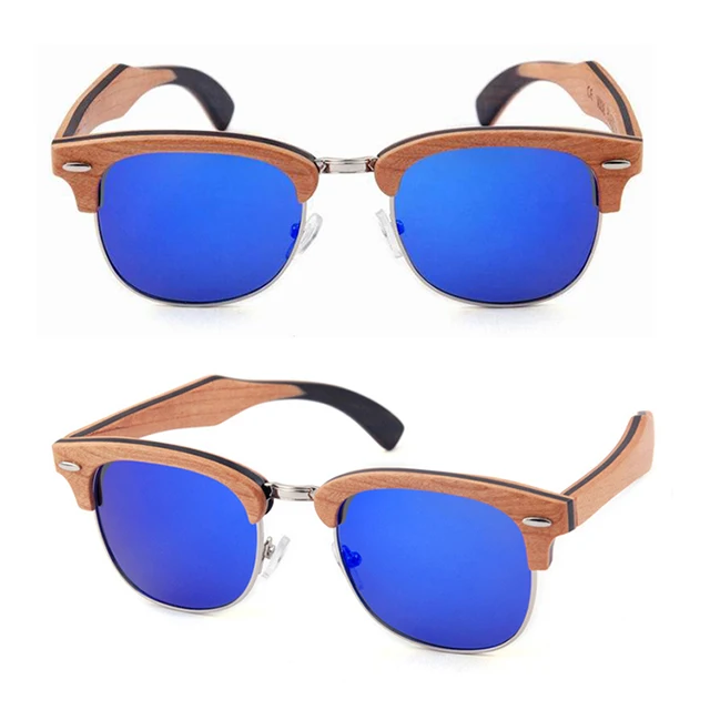 

DLK3036 Half Frame Outdoor Mirror Wood Sunglasses