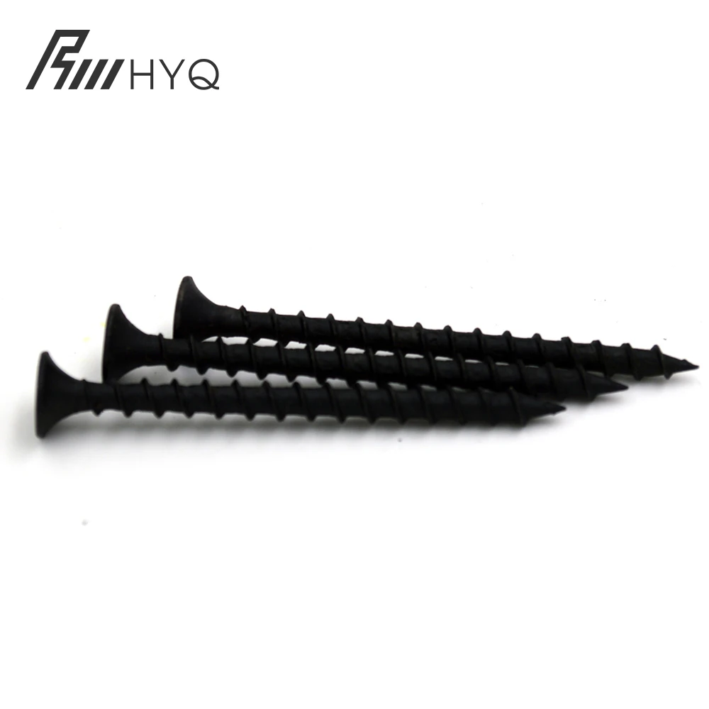 
china manufacturer black phosphate fine thread drywall screw 