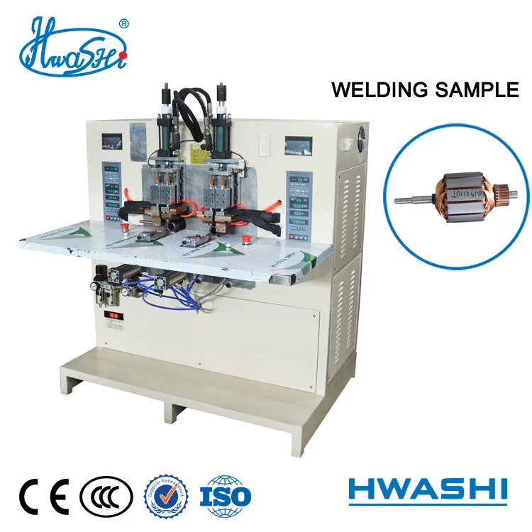 Hwashi Armature / Motor Rotor Multi-point Spot Welding Machine