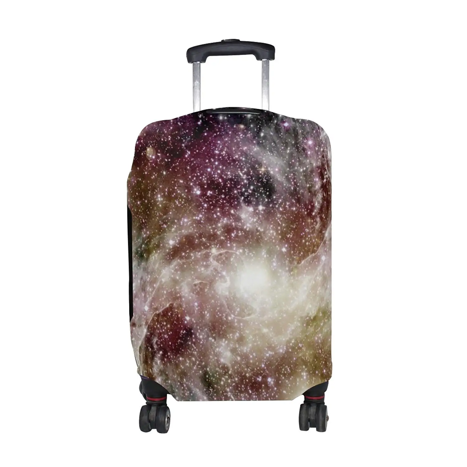 LAVOVO Watercolor Galaxy Nebula Luggage Cover Suitcase Protector Carry On Covers