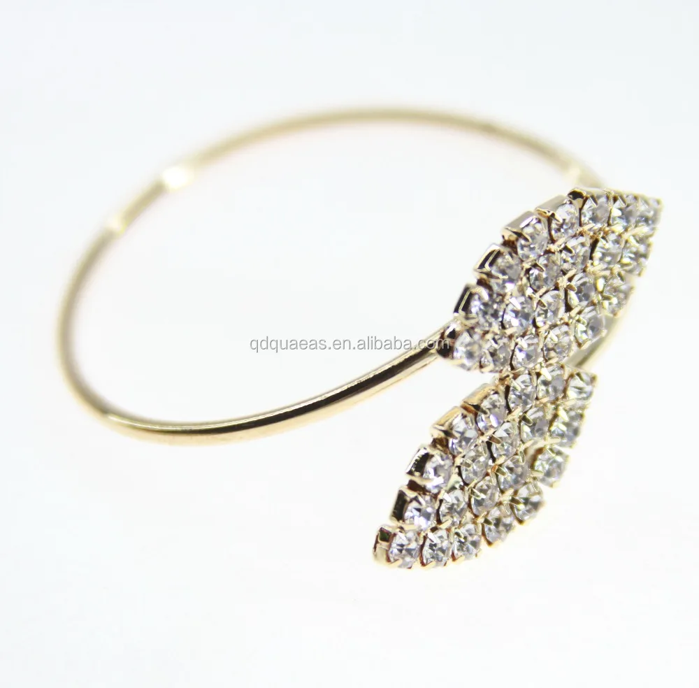 

cheaper crystal leaf napkin ring for wedding,wholesale napkin holder,, Gold/silver/red/blue/etc