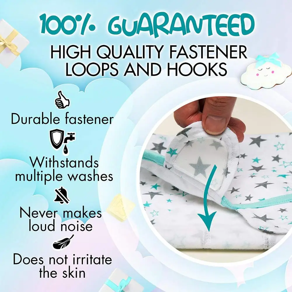 Best Quality Swaddle Blanket Baby Wrap Set For Newborn Or Infant Up To