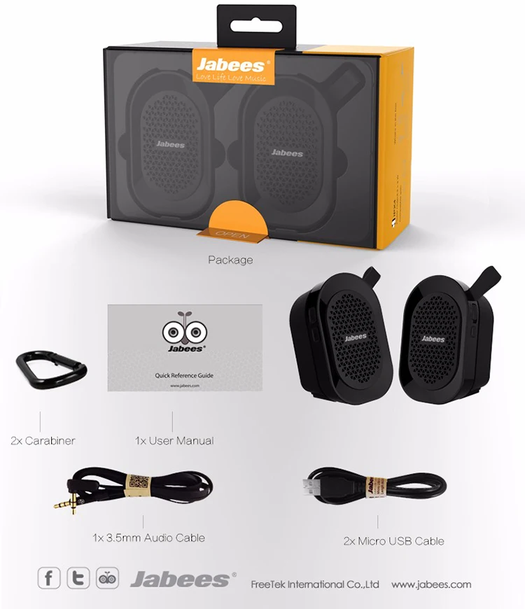 True Wireless Bluetooth Stereo Speakers To Pair with Your Echo Dot - ANKUX.COM