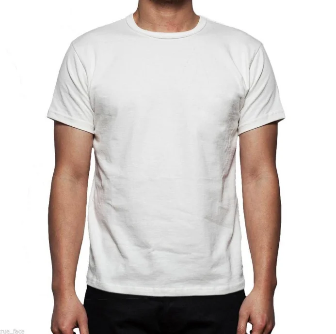 Custom Plain No Brand T-shirt 50% Polyester 25% Cotton 25% Rayon Blend ...