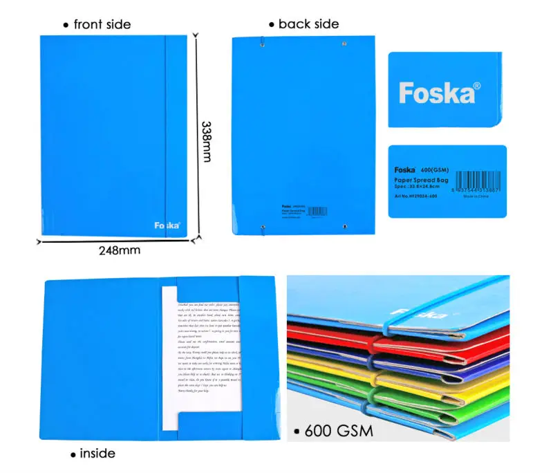 Hot Sale 600GSM Paper File Folders - Eco Friendly & Recyclable