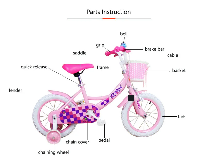 kids bicycle parts