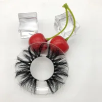 

Factory wholesale dramatic long cross supper fluffy 3d mink lashes 25mm eyelashes