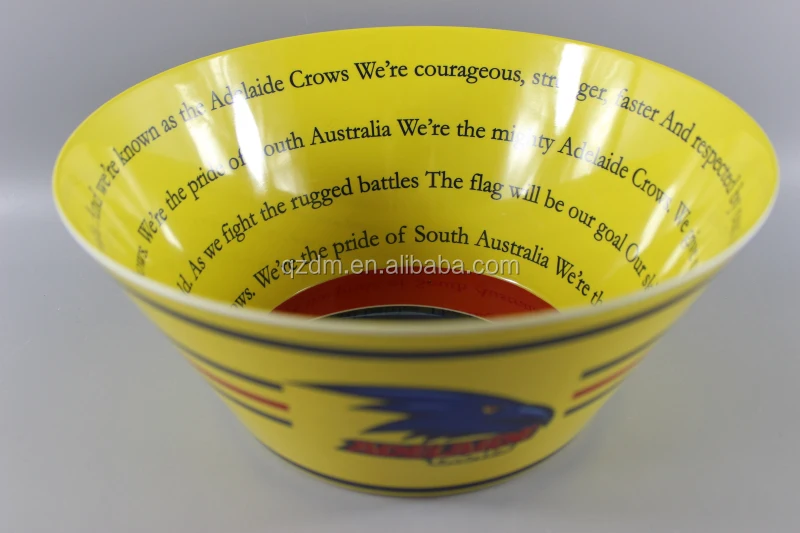 Inside and out side Printing Melamine salad bowl 6inch