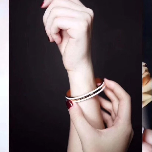 

Colorful Texts Bracelets & Bangles Men Women Love Bracelets Gift Luxury Stainless Steel Jewelry, Gold;silver