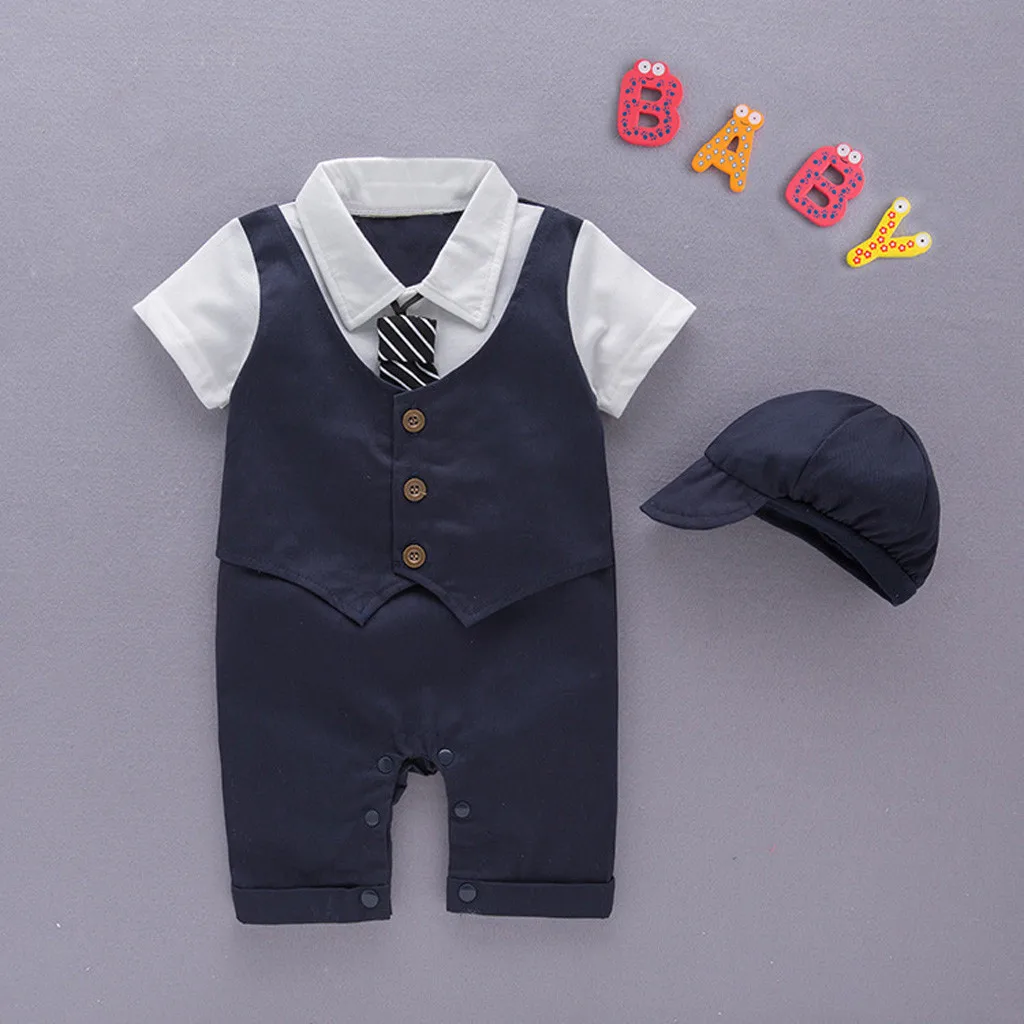 

Gentleman Outfits Infant Baby Boys Bow Tie T-Shirt Tops+Modis Shorts Overalls Outfits Vetement Enfant Fille Kids Clothes 2019, Dark blue and pink