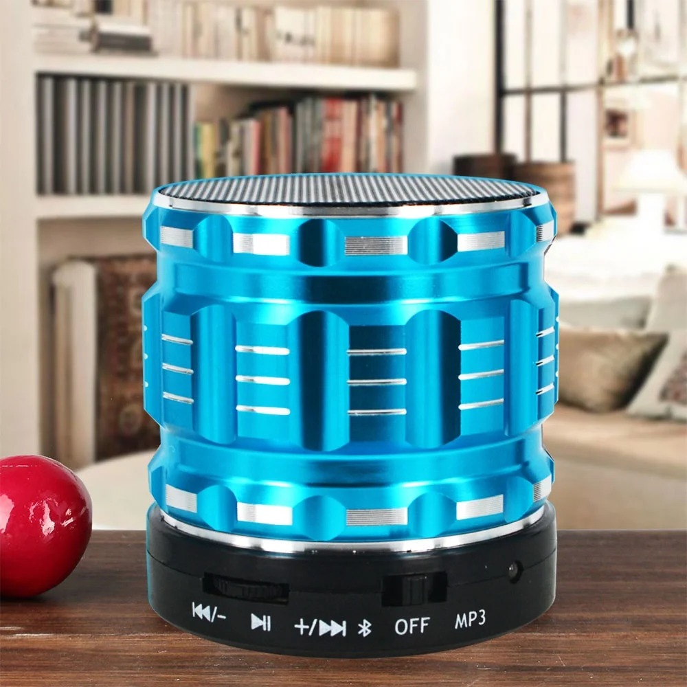 

Wholesale price Custom Logo Universal home mini Portable loud wireless blue tooth S28 speaker, Red,blue,black,pink,silver,gold,green,brown