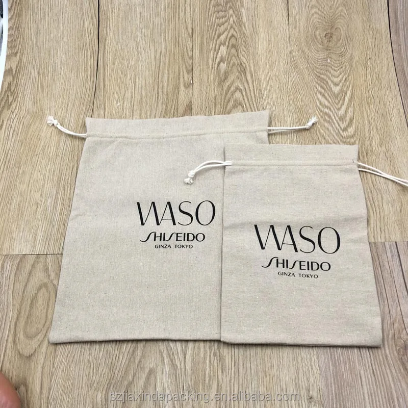 

Jute Drawstring bag, Cosmetic Packaging Bag, Natural color, off white color, white color, black color , red etc