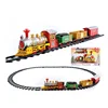 Battery Operated Lighting Music Plastic Toy Train Tracks Set