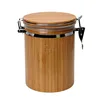 Wholesale Totally Bamboo Airtight Jar Tea Storage Canister For Kitchen