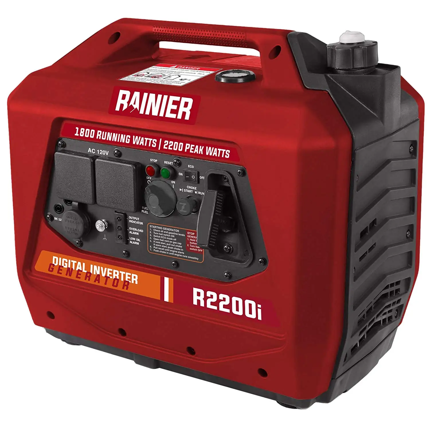rainier r2200i digital inverter generator