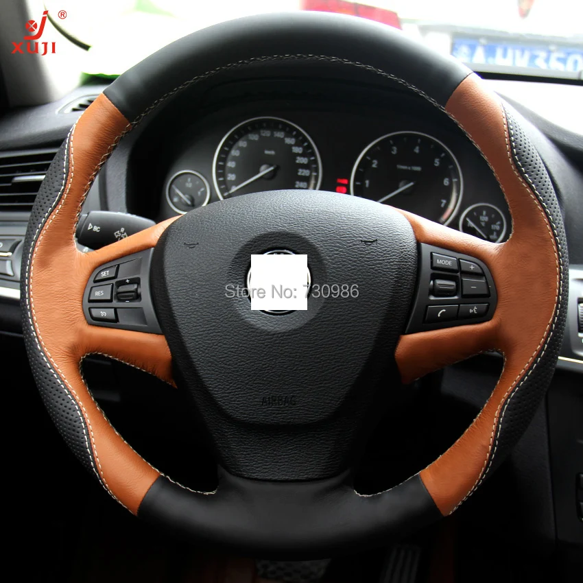 Bmw x3 leather steering wheel cover